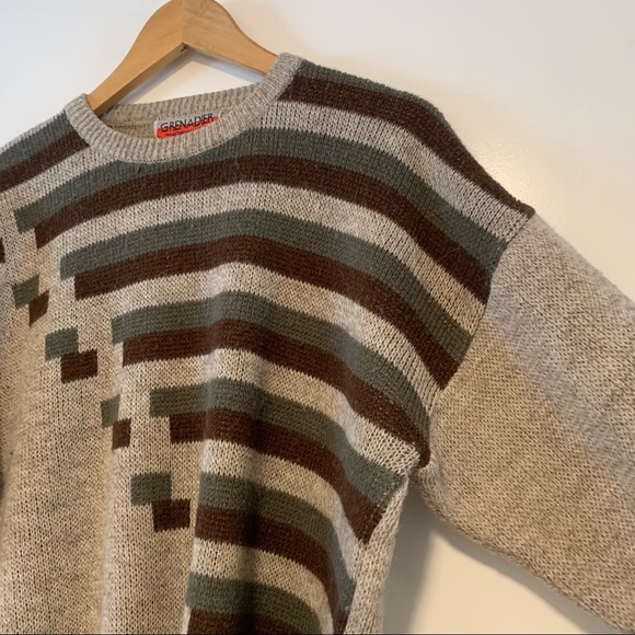 Grenadier | Vintage Patterned Knit Sweater - Picture 3 of 14
